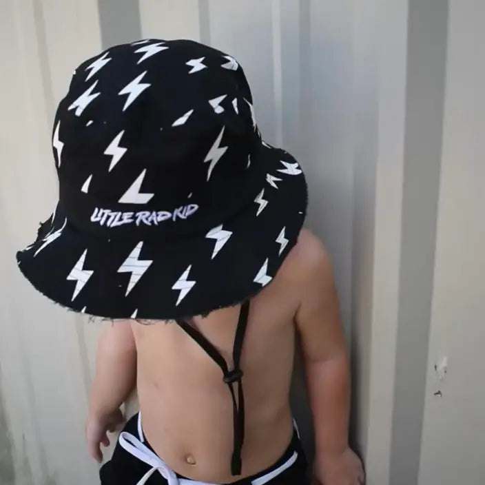 Black Bolt Bucket Hat