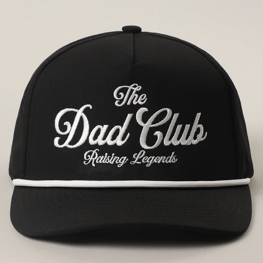 The Dad Club Embroidered Trucker Hat - Black