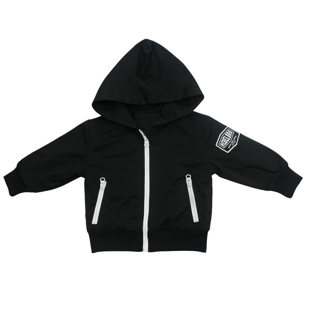 Live Fast Hydro Bomber Jacket - Black