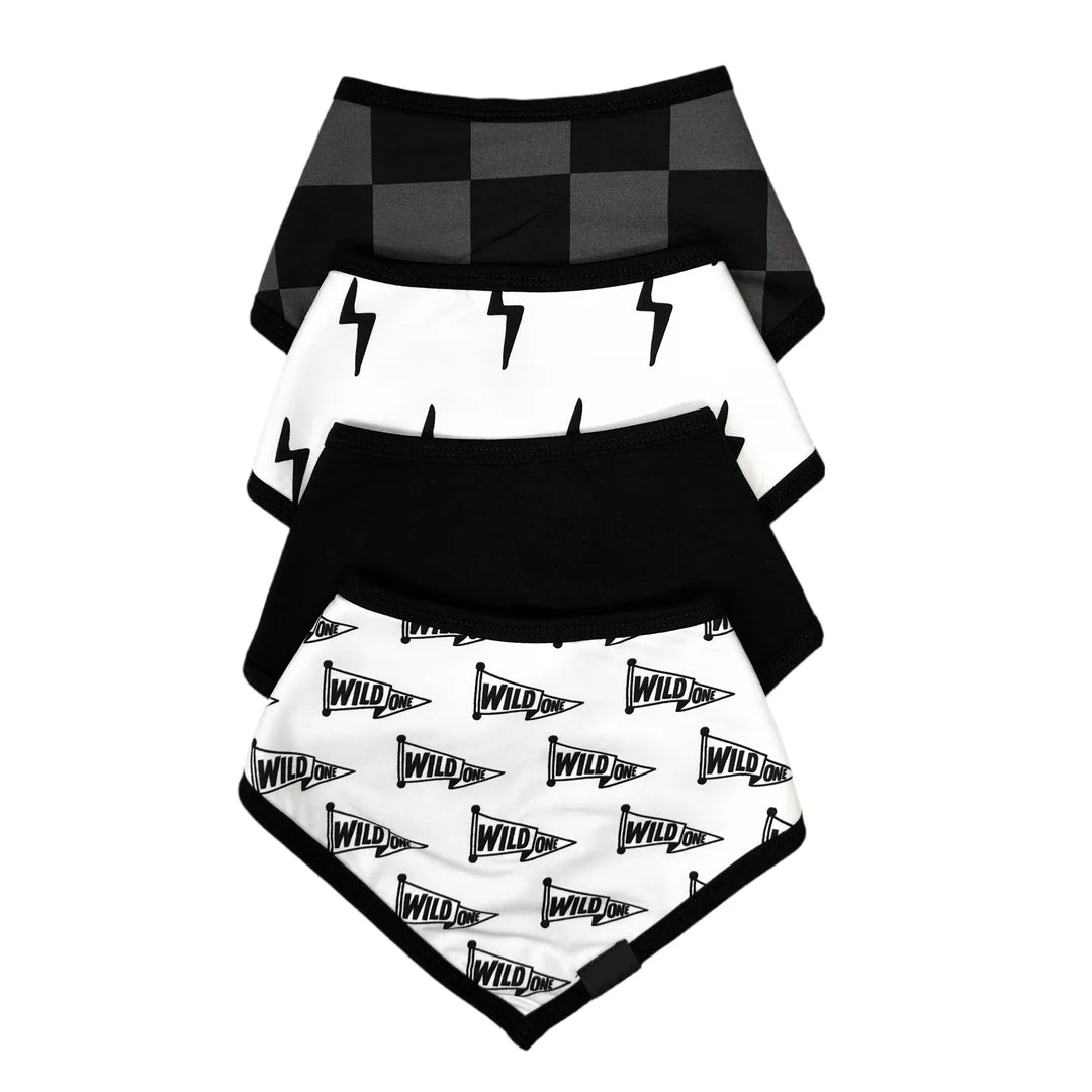 Bamboo Bandana Bibs 4 Pack - Wild Child