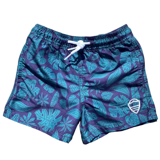 Henry Swim Trunk - Dark Monstera