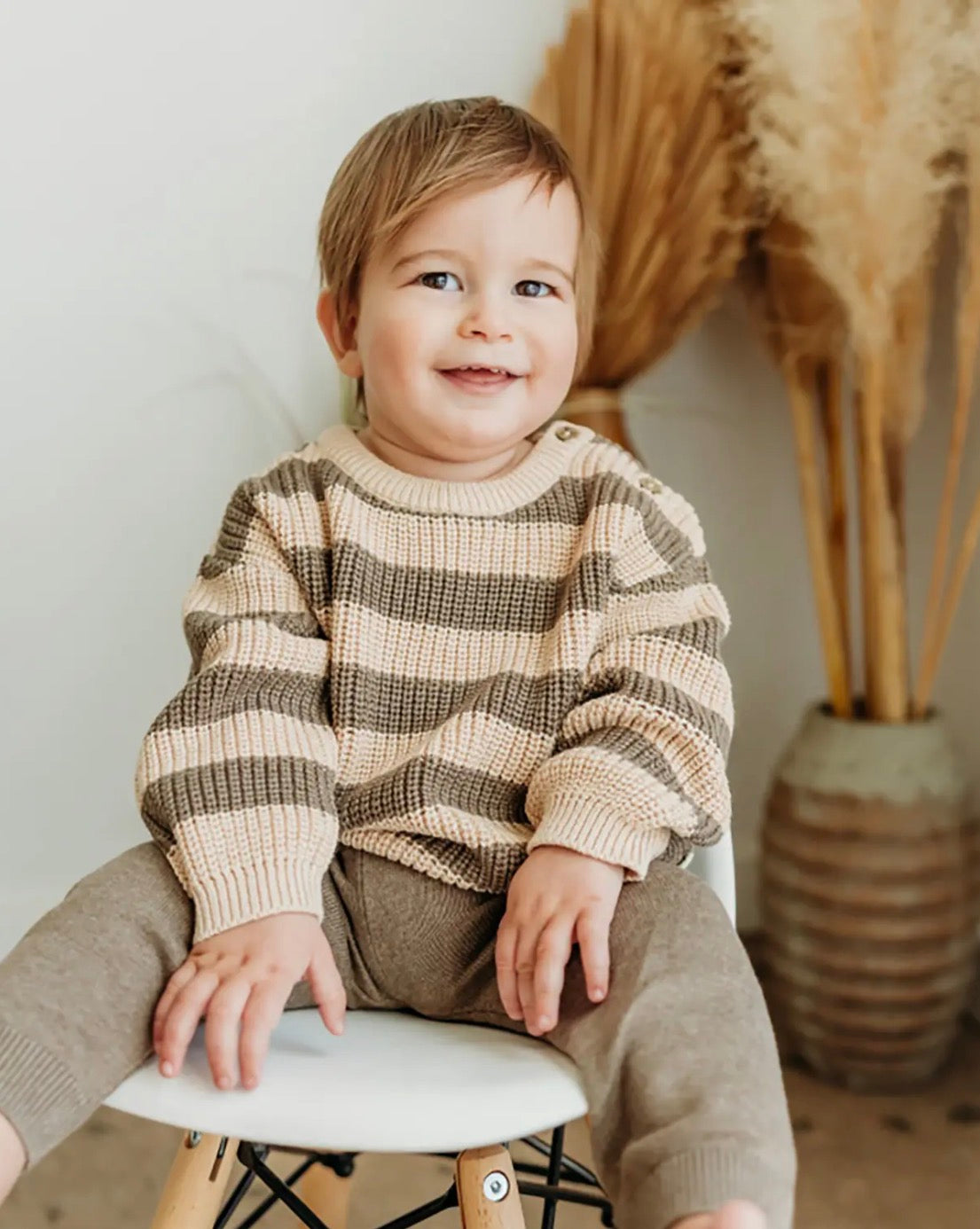 Cast Stripe Chunky Knit Sweater