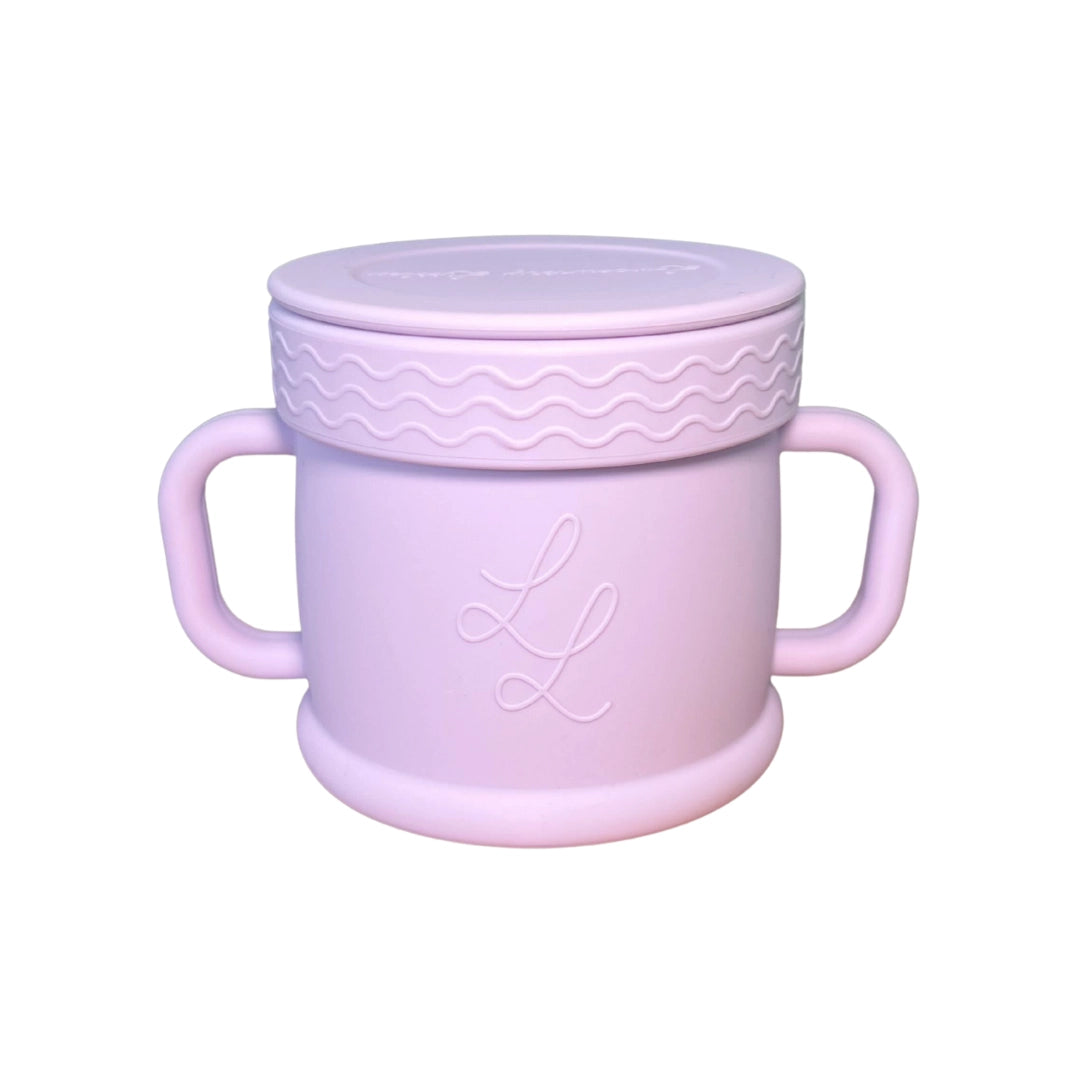 The Coastal Cup: Non-toxic Silicone Snack Cup with Lid