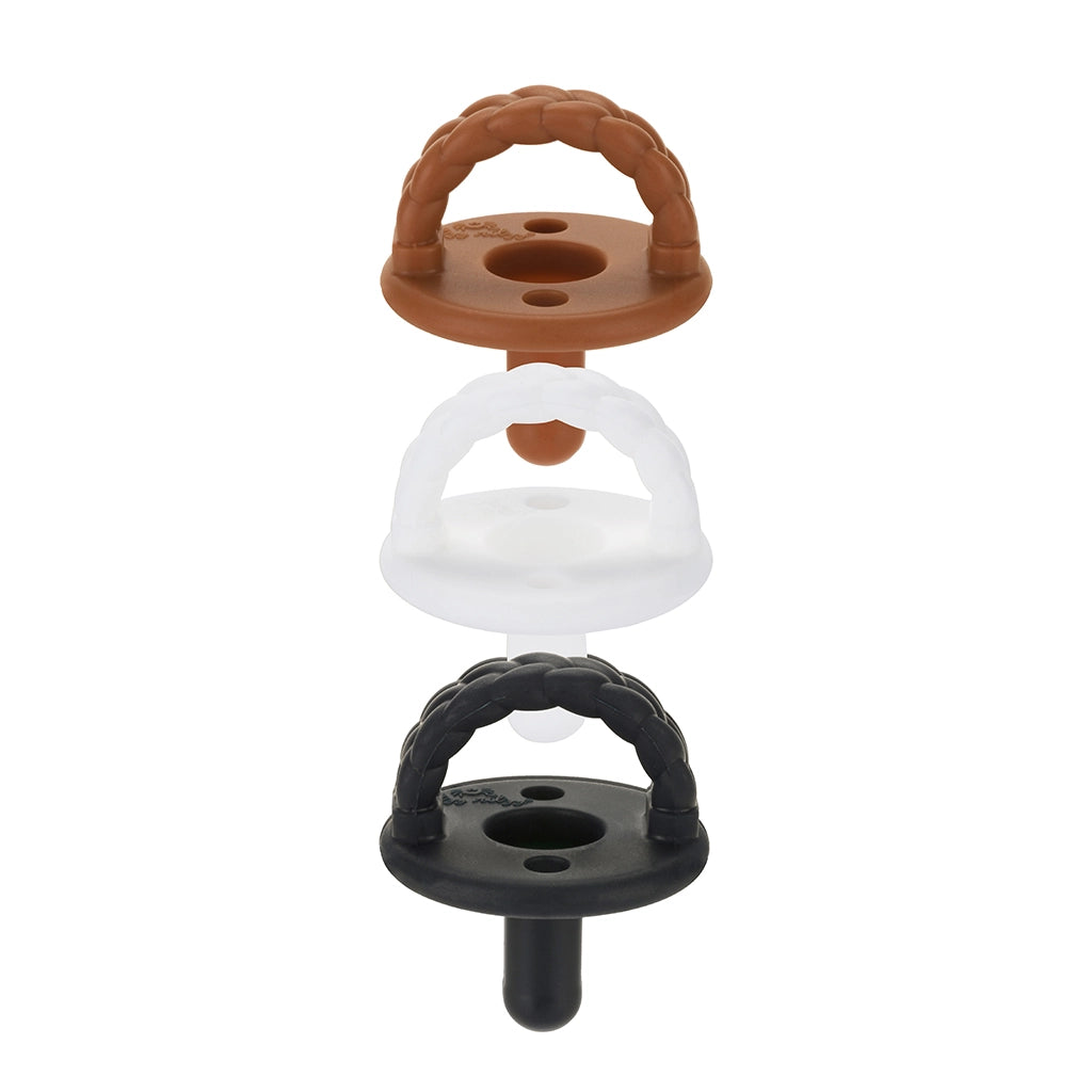 Sweetie Soother Pacifier 3 Pack - Coffee & Cream
