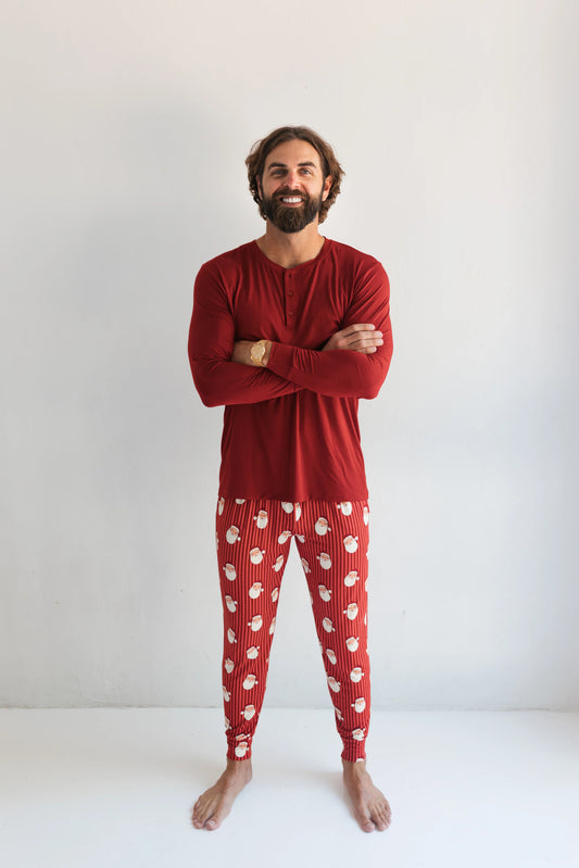 Santa Bamboo Men's PJ Jogger Pant