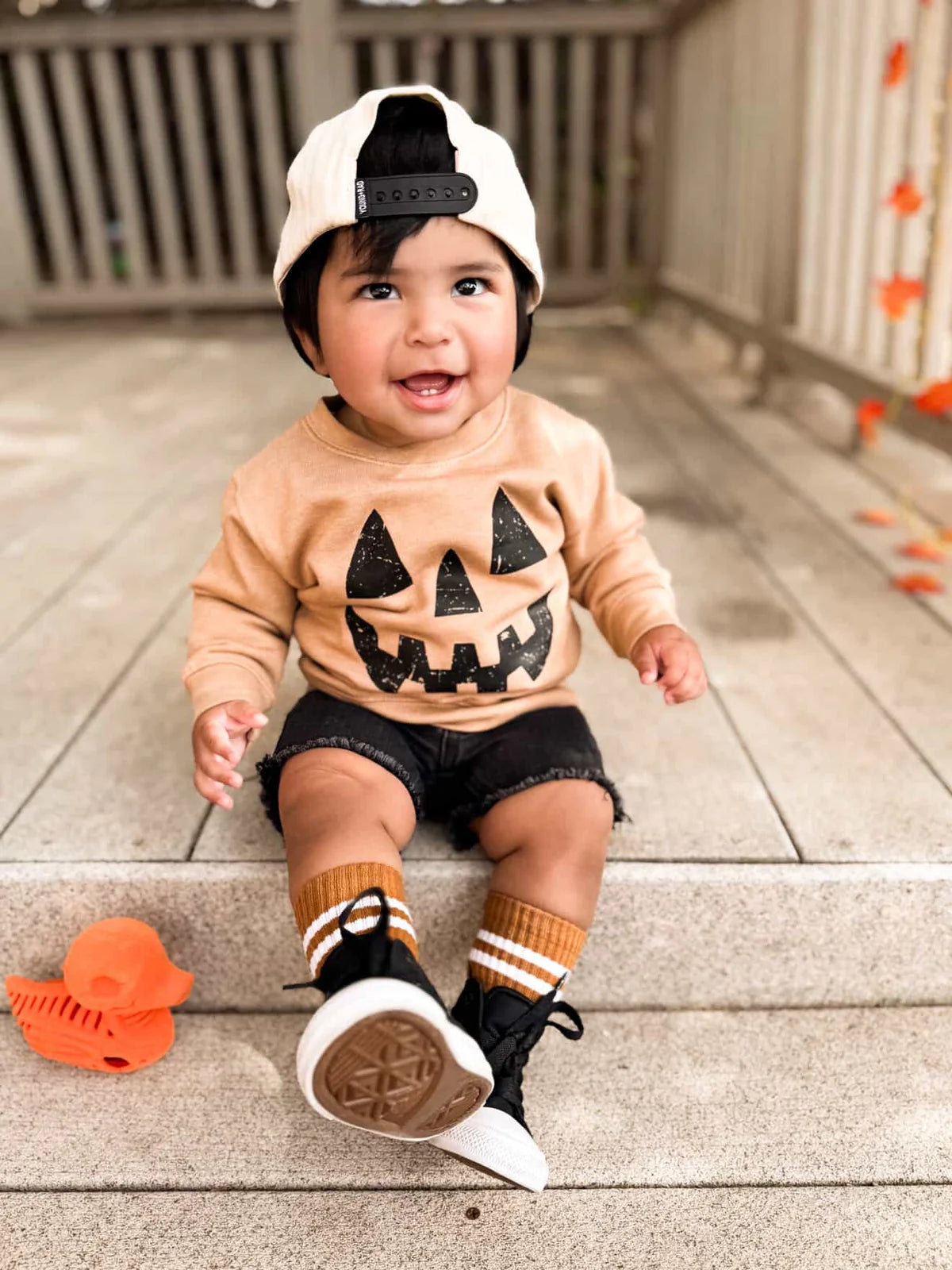 Pumpkin Smiley Crewneck