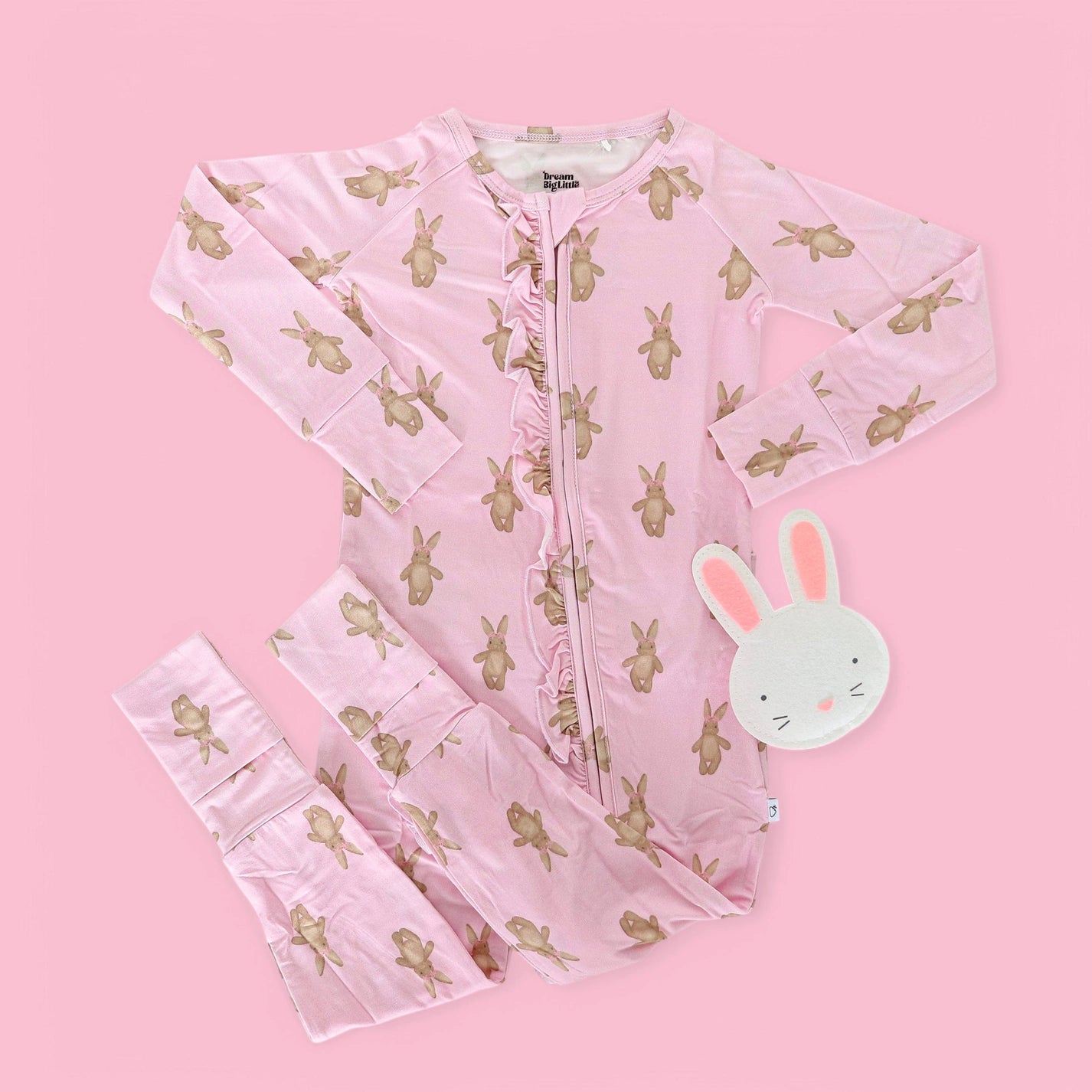 Blushin' Bunnies Dream Ruffle PJ Romper