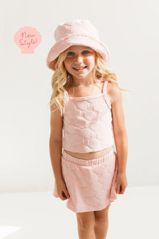 Pink Seashell Bucket Hat