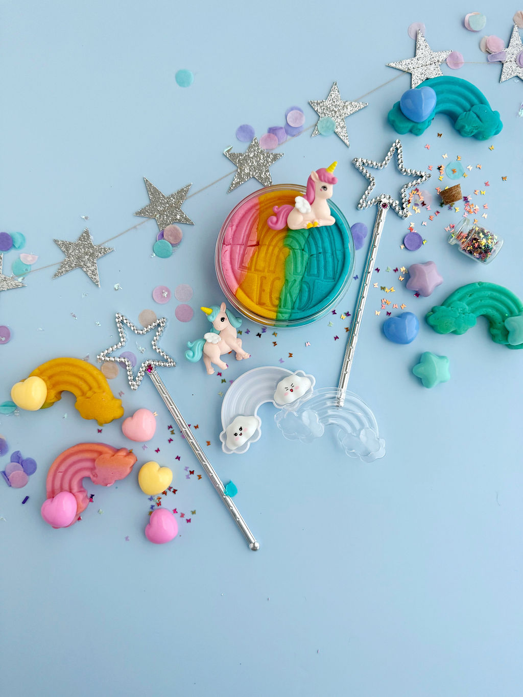 Unicorn (Rainbow Sherbet) Kiddough Play Kit