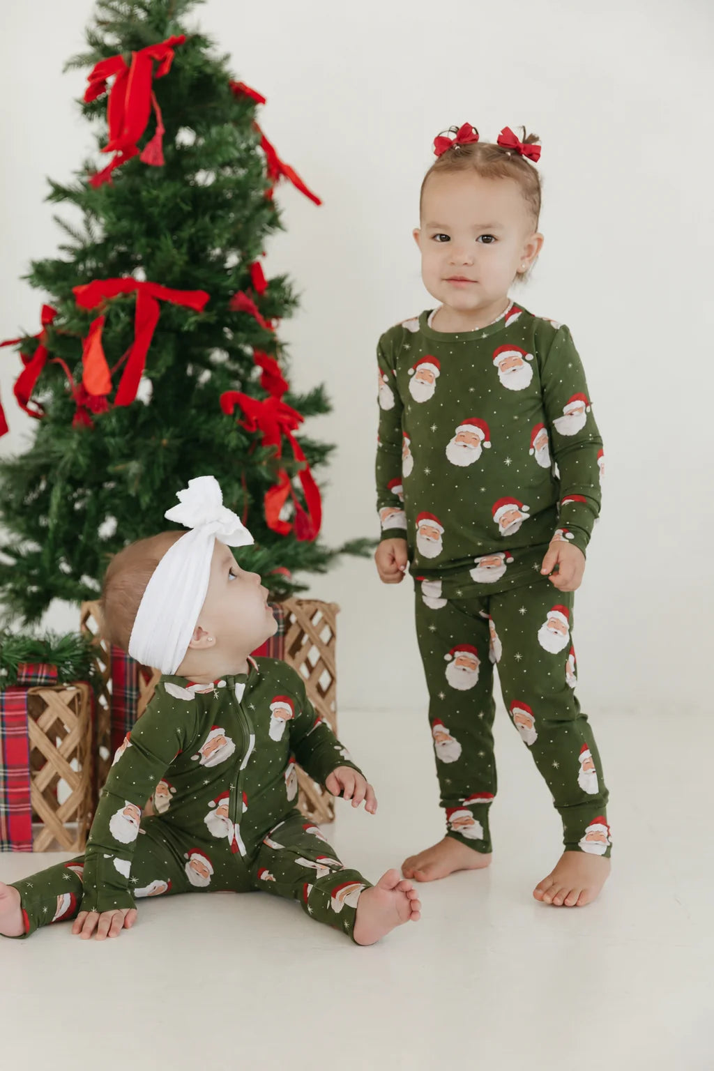 Santa Bamboo Two Piece Pajamas