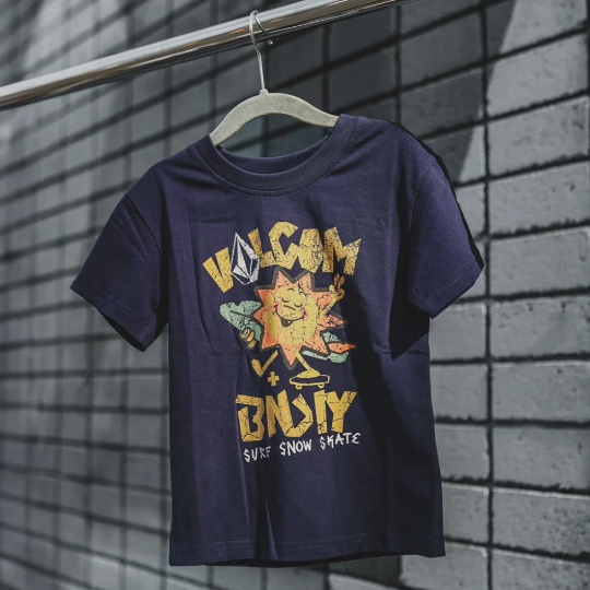 BNKY x Volcom Sunshine and Surf T-shirt- Navy