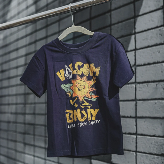 BNKY x Volcom Sunshine and Surf T-shirt- Navy