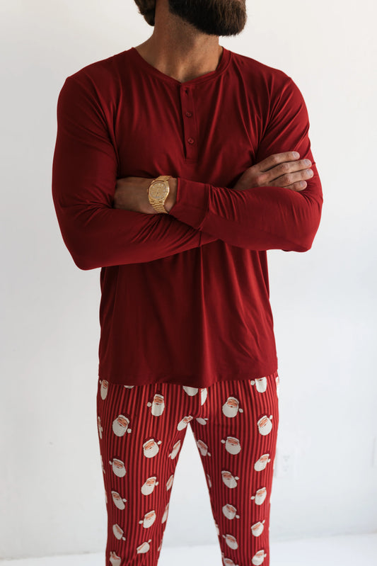 Santa Bamboo Men's PJ Top