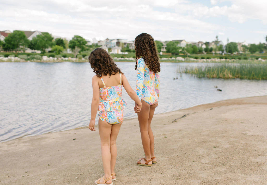 Emma Tankini Swim Set in Beach Scenes | Girls Swim | Upf 50