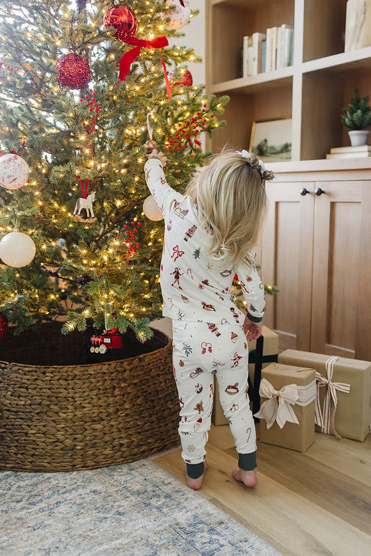 Merry &Bright Ribbed Bamboo Set