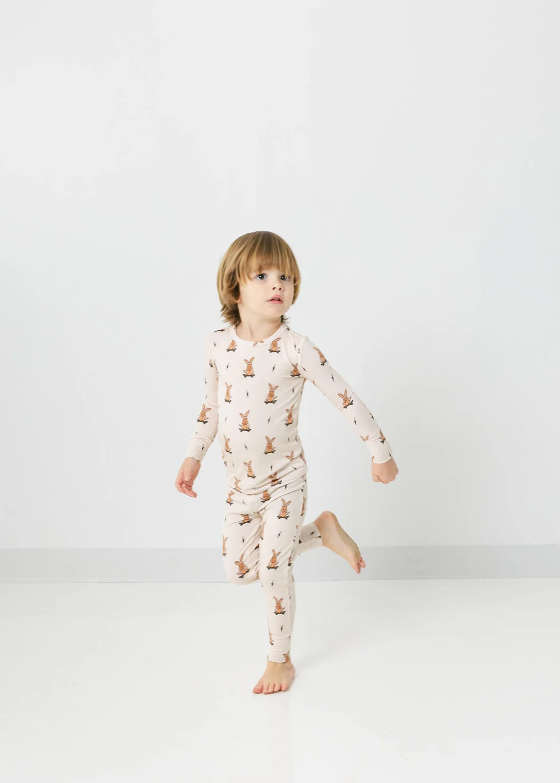 Skater Easter Bunny Bamboo Pajama Set