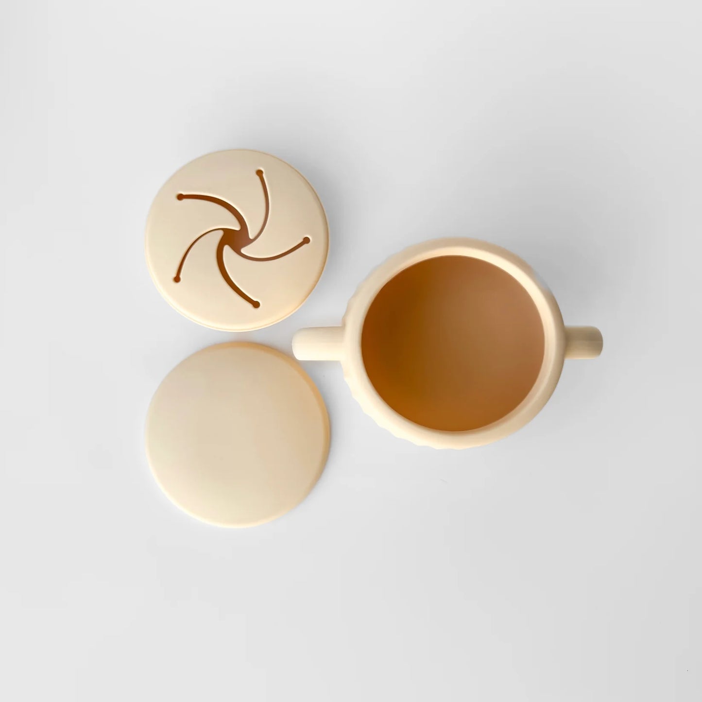 The Miller Snack Cup - Silicone Snack Cup with Handles and Lid