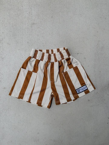 Brown Stripe Short