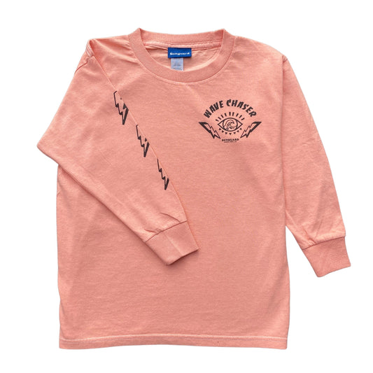 Wave Chaser Long Sleeve Tee - Orange Sherbet