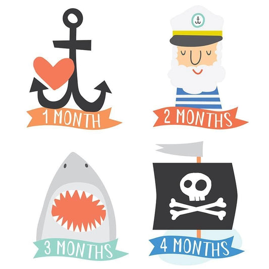 Little Captain Monthly Stickers