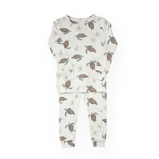 Sea Turtle Bamboo Two Piece Toddler Pajama Set