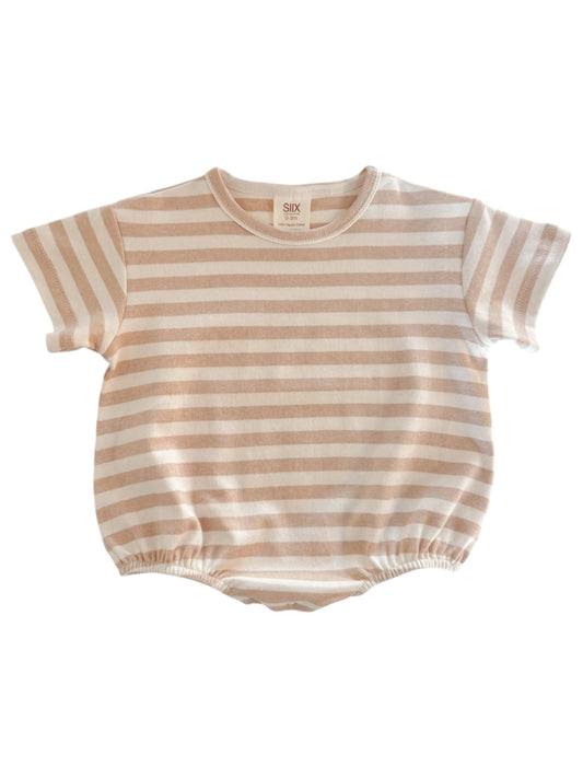 Biscuit Stripe - Organic T-Shirt Bubble