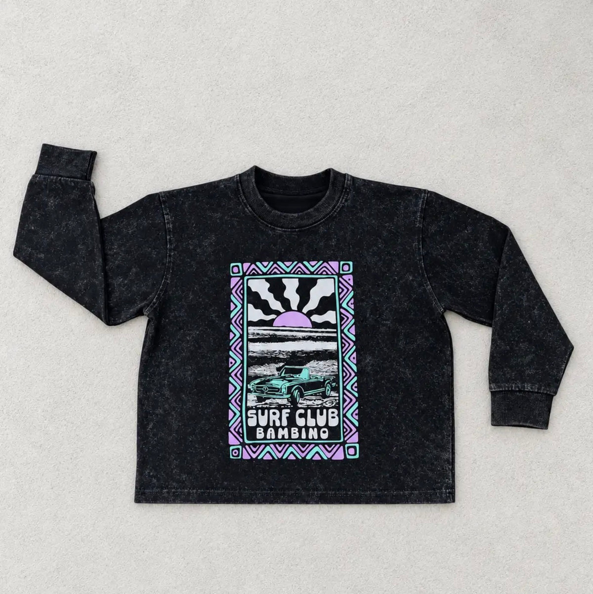 Benz Acid Wash Long Sleeve Tee