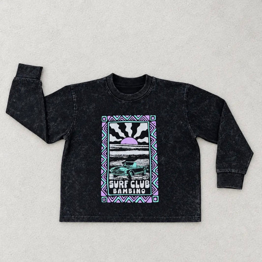 Benz Acid Wash Long Sleeve Tee