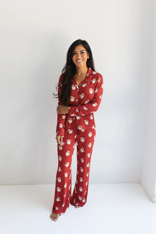 Santa Bamboo Women's Two-Piece PJ Set