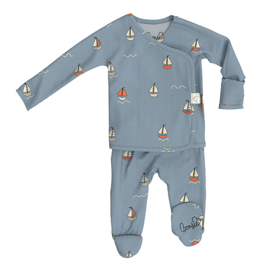 Skin-To-Skin Footie- Ahoy Baby