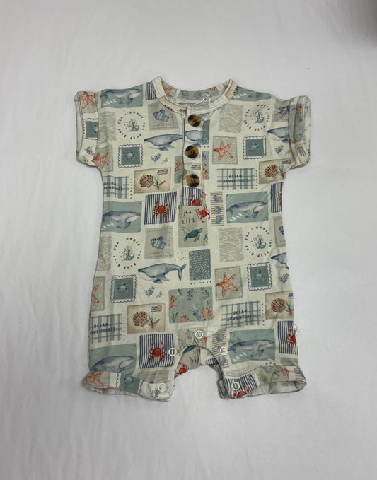 Bamboo Henley Sea Life Shortie