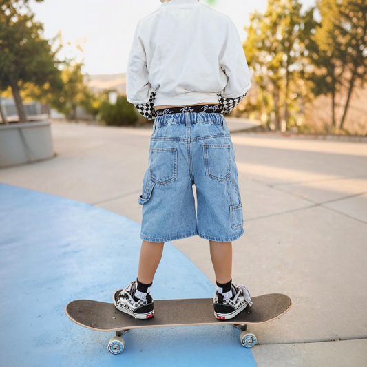 Cardiff Jorts- Blue