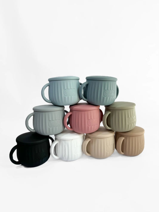 The Miller Snack Cup - Silicone Snack Cup with Handles and Lid