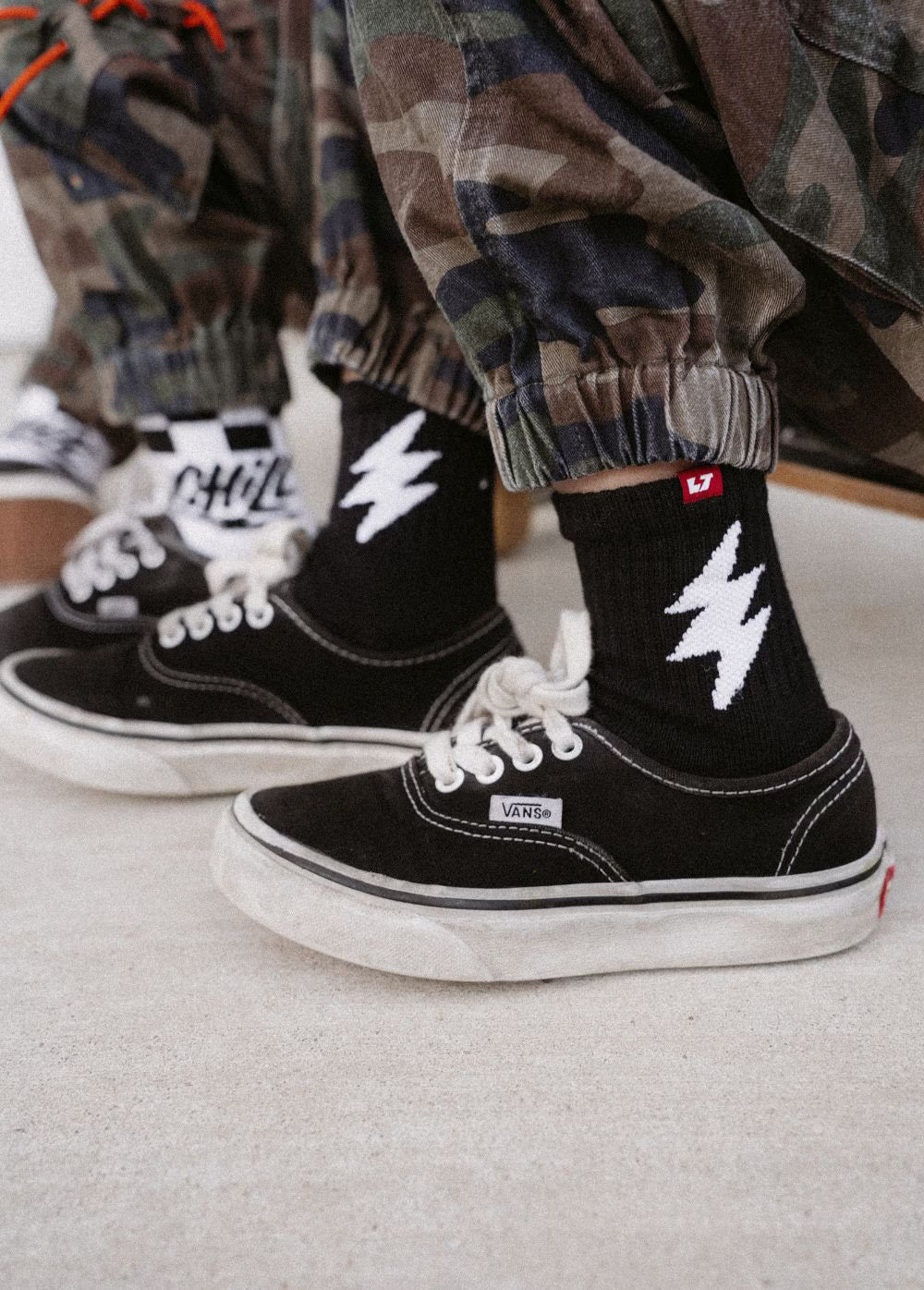 Bolt Crew Socks Black