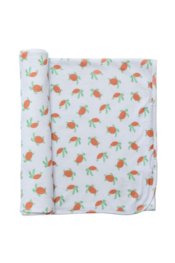 Bamboo Waffle Oversized Swaddle Blanket- Coastal Cruisers