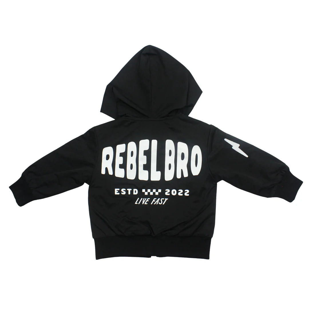 Live Fast Hydro Bomber Jacket - Black