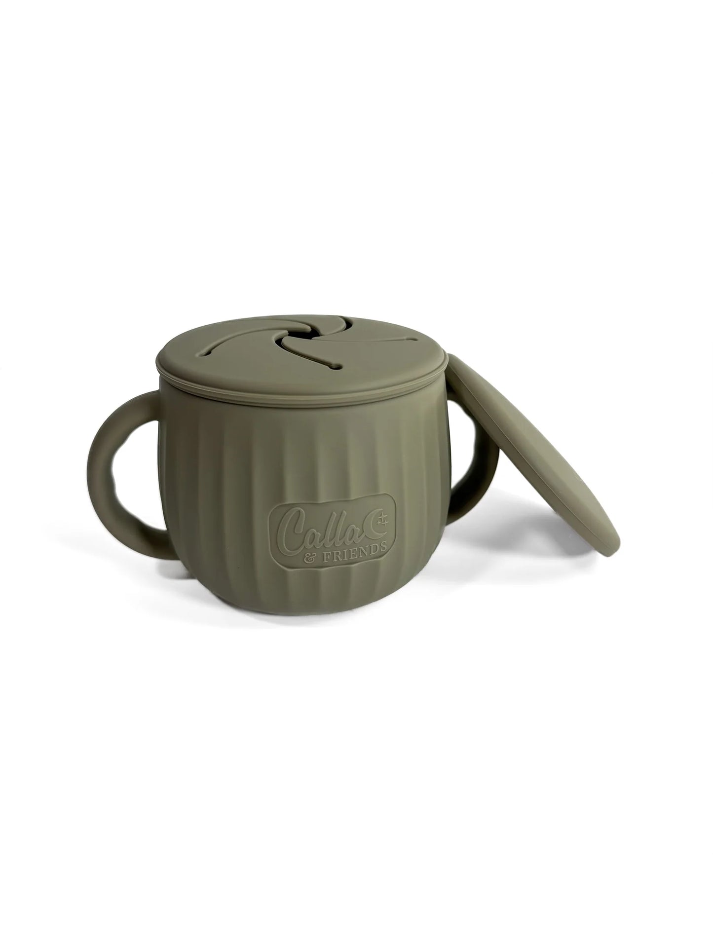 The Miller Snack Cup - Silicone Snack Cup with Handles and Lid