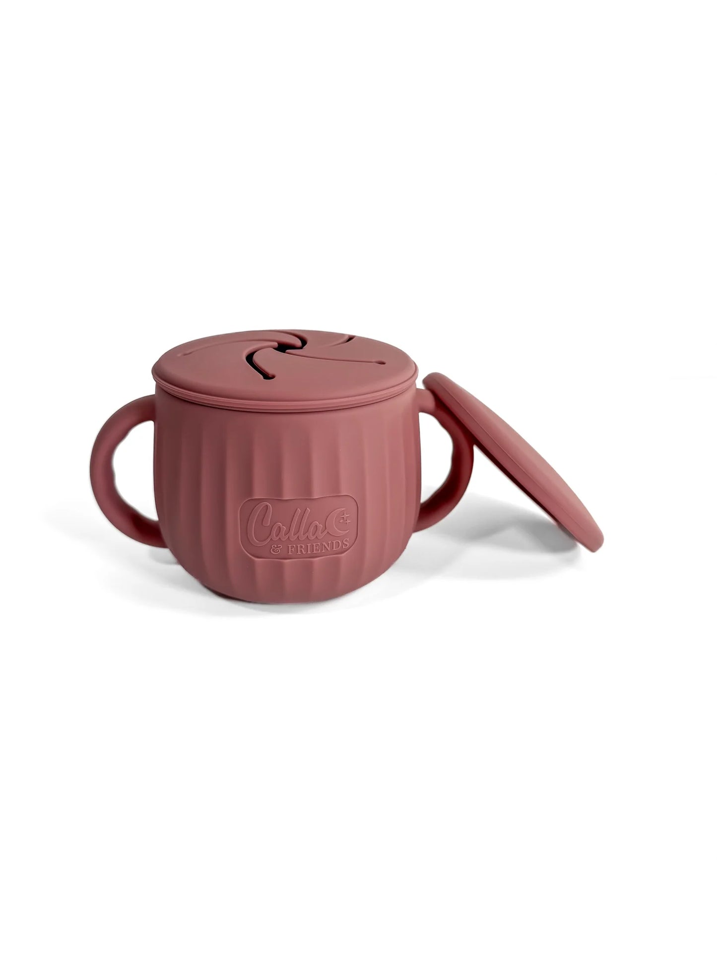 The Miller Snack Cup - Silicone Snack Cup with Handles and Lid