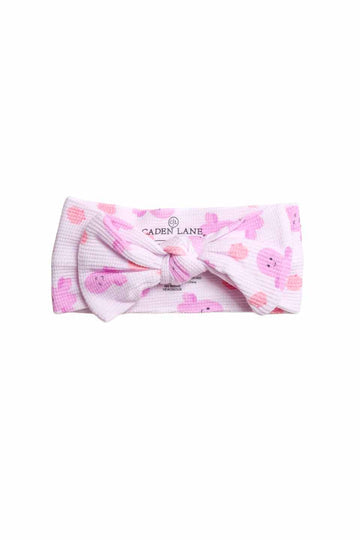 Bamboo Waffle Knit Large Bow Headwrap- Sea Snuggles