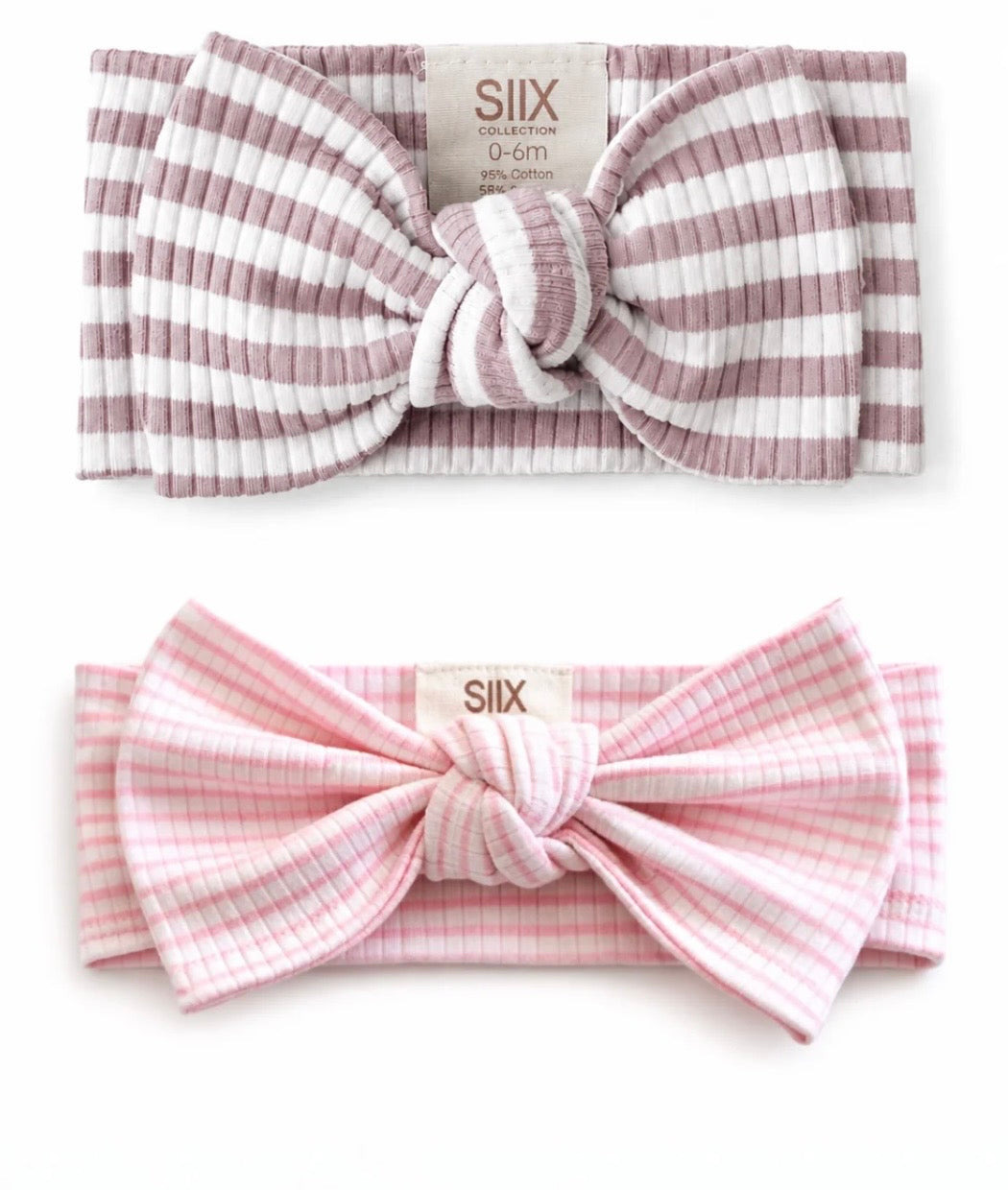 Stripe Ribbed Bow