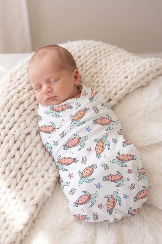 Turtley Rad Oversized Swaddle Blanket