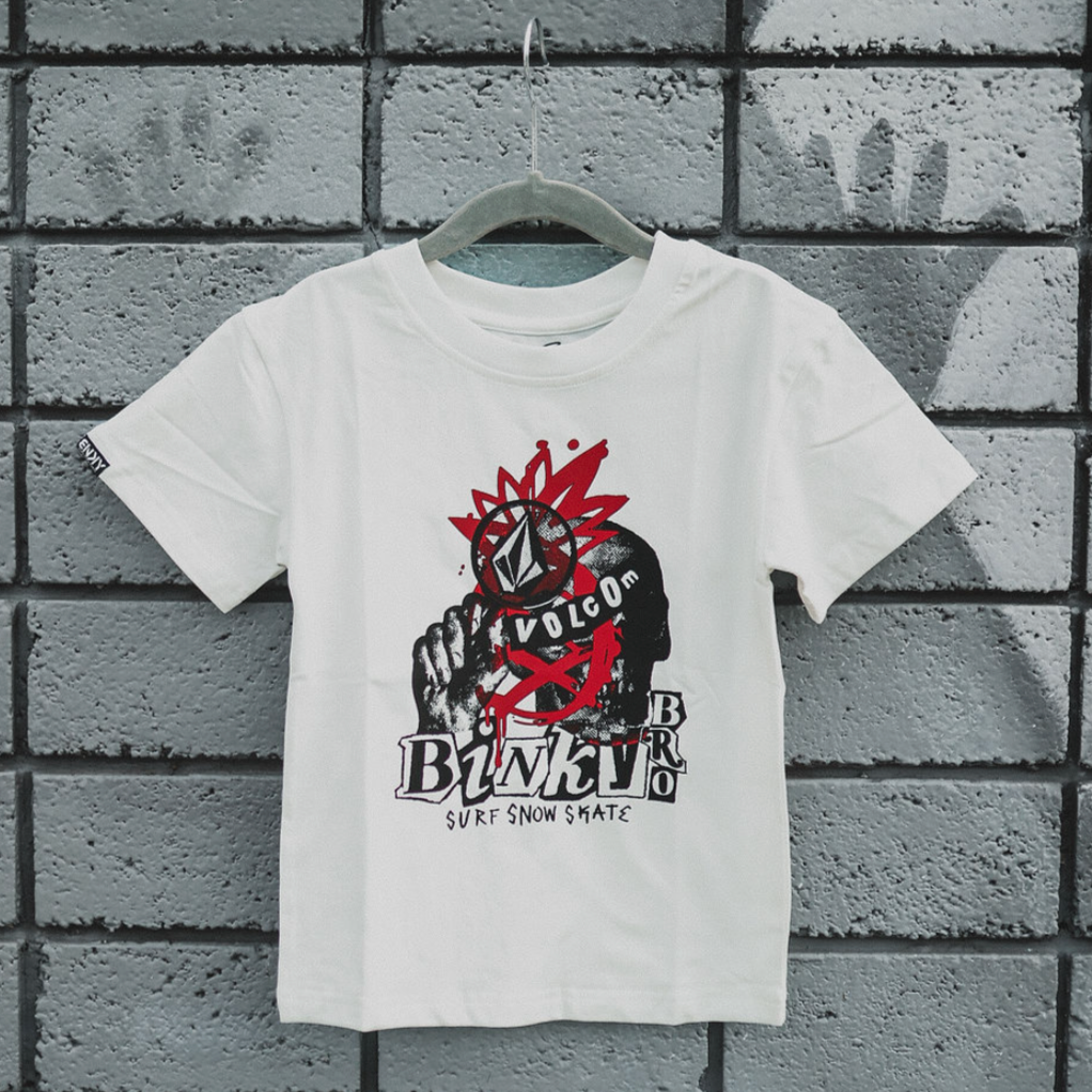 BNKY x Volcom Throwback T-shirt- White