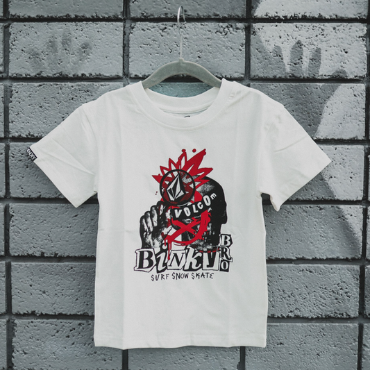 BNKY x Volcom Throwback T-shirt- White