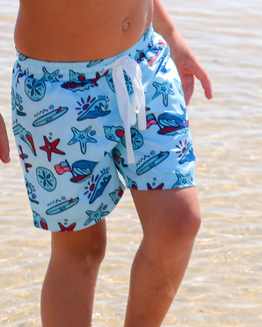 Coastal Americana Hybrid Boardshorts