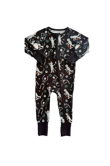 Halloween Glow-in-the-Dark Zip Romper