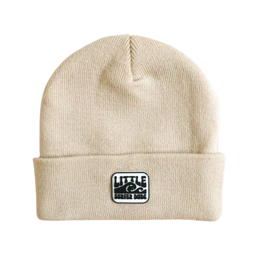 Little Surfer Dude Beanie - Oat