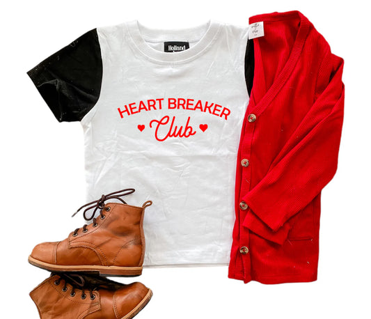 Heart Breaker Club Color Block Tee