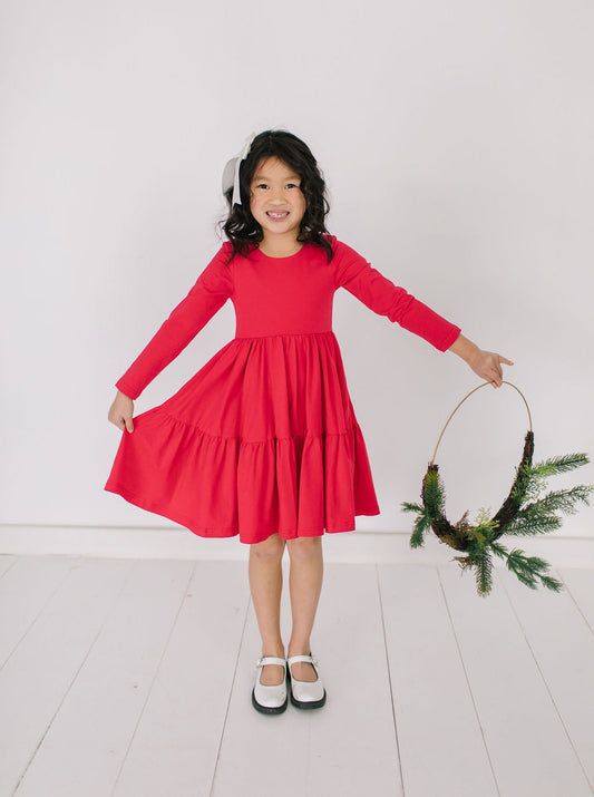 Gwendolyn Dress in Scarlet