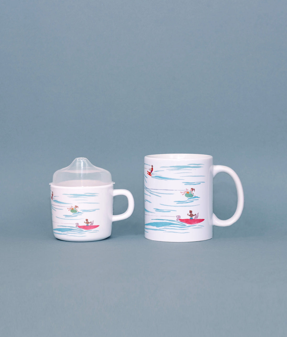 Two Of A Kind Cup Set - Water Skiers