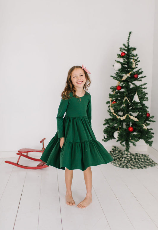 Gwendolyn Dress in Evergreen